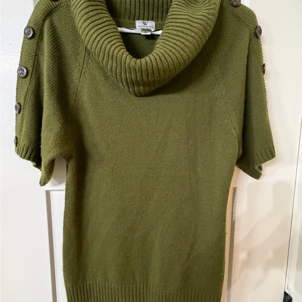 Worthington Forest Green Cowl Neck Sweater